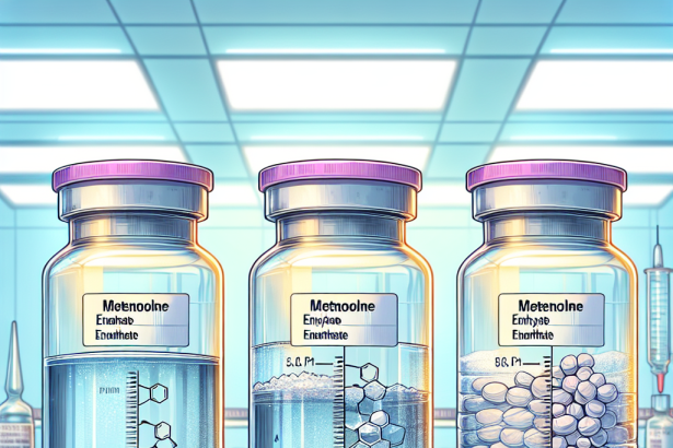 Enantato de metenolona en fases de deshidratación controlada