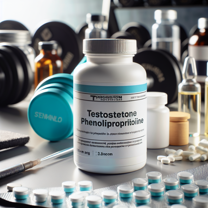 Fenilpropionato de testosterona en preparación para sesiones fotográficas