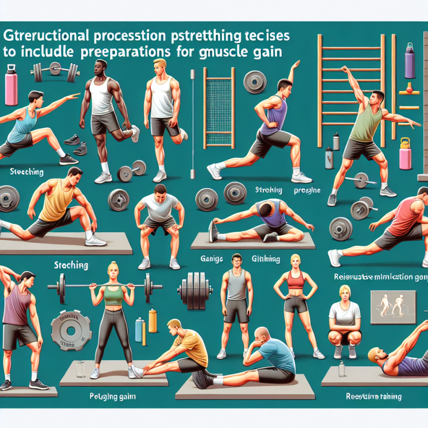 Cómo adaptar tu rutina de estiramientos con Preparativos para ganar masa muscular