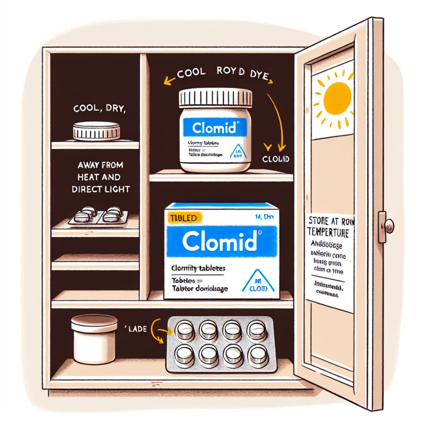 Cómo almacenar correctamente Clomid