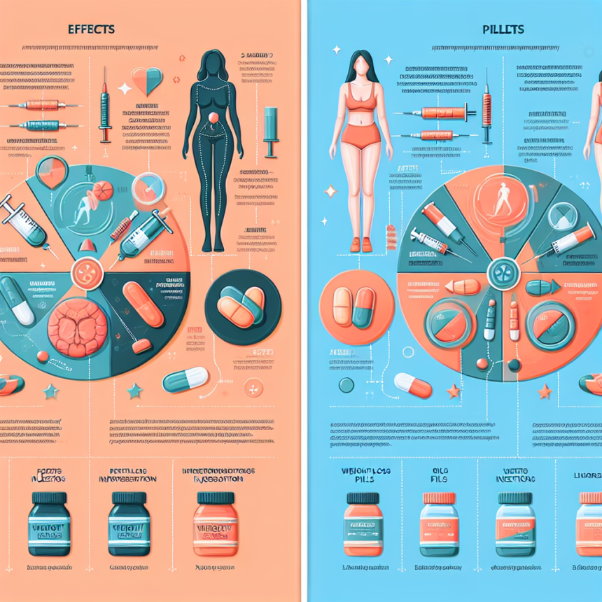 Diferencias entre resultados físicos y estéticos con Inyecciones y pastillas para adelgazar