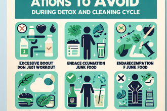 Qué no hacer durante un ciclo con Limpieza y desintoxicación