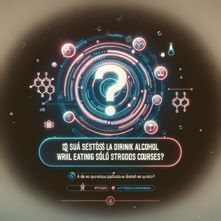 ¿Se puede beber alcohol mientras se usa Esteroides Cursos en solitario?